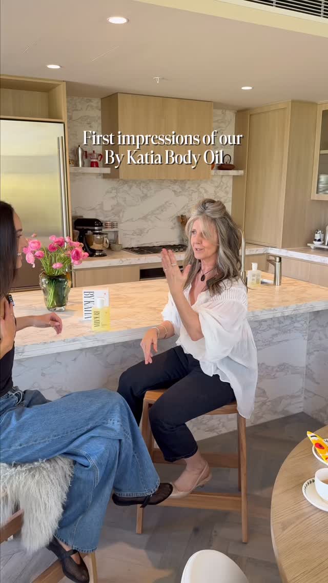 FIRST IMPRESSIONS: We never get tired of our beautiful By Katia community’s reactions to our products. 

Throwing it back to when we first introduced our By Katia Body Oil to our favourite @montanafarrahseaton 🤍